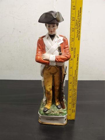 Vtg EMPTY Arnart Imports Grenadier Spirits 1ST Pennsylvania 1775 Decanter