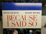 Because I Said So Movie Poster 36X18" Diane Keaton Mandy Moore Bedroom Poster