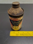 Vtg 21B Wagner Lockheed Brake Fluid Can 12 Fl Oz Empty Can Tin Bottle Mancave