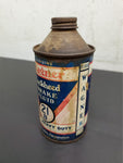 Vtg 21B Wagner Lockheed Brake Fluid Can 12 Fl Oz Empty Can Tin Bottle Mancave