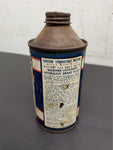 Vtg 21B Wagner Lockheed Brake Fluid Can 12 Fl Oz Empty Can Tin Bottle Mancave