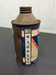 Vtg 21B Wagner Lockheed Brake Fluid Can 12 Fl Oz Empty Can Tin Bottle Mancave
