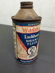 Vtg 21B Wagner Lockheed Brake Fluid Can 12 Fl Oz Empty Can Tin Bottle Mancave