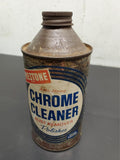 Vtg Prestone Chrome Cleaner Rust Remover Polisher 12 Oz. Can Mancave Garage Neat