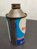 Vtg Snap Power Steering Fluid & Sealer Cone Top Can 11 Oz. Full Mancave Garage