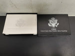 1992 United States Mint Premier Silver Proof coin Set W/Cert Auth Collectible VF