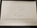 1996 United States Mint Premier Silver Proof coin Set W/Cert Auth Collectible VF
