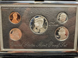 1996 United States Mint Premier Silver Proof coin Set W/Cert Auth Collectible VF