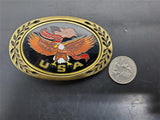 Vintage Don't Mess With The USA Men's Heritage Buckles Belt Buckle Solid Brass