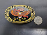 Vintage Don't Mess With The USA Men's Heritage Buckles Belt Buckle Solid Brass