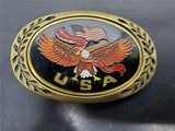 Vintage Don't Mess With The USA Men's Heritage Buckles Belt Buckle Solid Brass