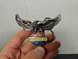 Vtg Silver Eagle Kawasaki Motor Cycles Z1 KZ GL 70's Men's Women's Belt Buckle