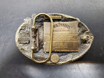 Vtg 1989 Jack Daniel's Old Time Tennessee Whiskey Old No. 7 MenWomen Belt Buckle