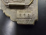 Vtg '79 Great American Buckle Co "If its Rockin dont bother knockin" Belt Buckle