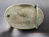 Vtg Men's/Women's Brass Star Belt Buckle Unique Collectible Patriotic USA Nice