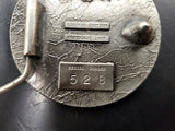 Vtg 1977 Great American Buckle Co. Men's/Women's Fish Belt Buckle Serial No. 528