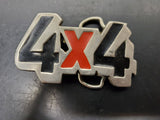 Vtg 4X4 Belt Buckle Off-Roading Jeep Monster Truck ATV Snowmobile SUV Collectibl