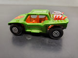 Vtg Matchbox Superfast Series No. 13 Baja Buggy Green w/Flower 1971 UK Lesney