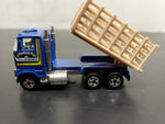 Vtg Hot Wheels 1981 Sunset Trucking Mattel Malaysia Diecast Bed of Truck Moves
