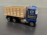 Vtg Hot Wheels 1981 Sunset Trucking Mattel Malaysia Diecast Bed of Truck Moves