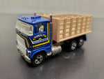 Vtg Hot Wheels 1981 Sunset Trucking Mattel Malaysia Diecast Bed of Truck Moves