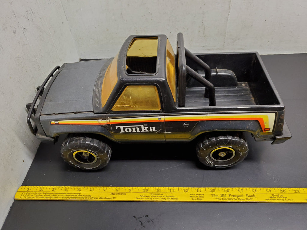 Vintage 1979 Tonka Big Duke Roughneck Bronco 20” Pickup Truck Metal MR-970 w/Cap sale