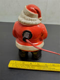 Vtg Royal 7 1/2"Hard Plastic Mold Light Up Santa Claus 1950'S Christmas Decorate