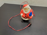 Vtg Royal 7 1/2"Hard Plastic Mold Light Up Santa Claus 1950'S Christmas Decorate