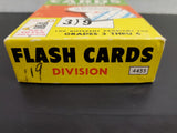 Vtg 1963 Milton Bradley Flash Cards Division 100 Different Problems Grades 3-6