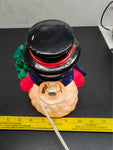 Vtg Plastic Electric Light-Up Snowman Top Hat 7 1/2” Unbranded Old Syle Plug-in