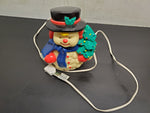 Vtg Plastic Electric Light-Up Snowman Top Hat 7 1/2” Unbranded Old Syle Plug-in