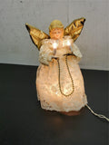 Vtg 10" Light Up Angel Christmas Tree Topper Decoration Ornament Holiday Collect