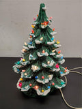 Vtg Large 18 1/2" Classic Ceramic Light Up Star Bulbs Christmas Tree Decoration!