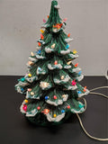 Vtg Large 18 1/2" Classic Ceramic Light Up Star Bulbs Christmas Tree Decoration!