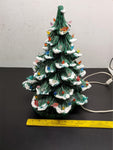 Vtg Large 18 1/2" Classic Ceramic Light Up Star Bulbs Christmas Tree Decoration!