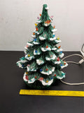 Vtg Large 18 1/2" Classic Ceramic Light Up Star Bulbs Christmas Tree Decoration!