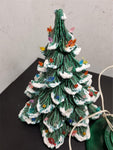 Vtg Large 18 1/2" Classic Ceramic Light Up Star Bulbs Christmas Tree Decoration!