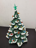 Vtg Large 18 1/2" Classic Ceramic Light Up Star Bulbs Christmas Tree Decoration!