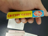 Vtg Post Cereal Critter Cards Deck 1964 Promo Linus Game Box Instruct Complete!