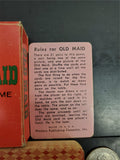 Vtg Old Maid Miniature Card Game W/Original Box Collectible Fun Games Unique