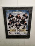 2013 Pittsburgh Penguins Gorgeous Marble Wall Plaque Crosby Malkin Letang Orpik
