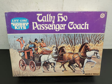 Vtg Life-Like Kits Tally Ho Passenger Coach 09672 1800's England Golden Age Kit