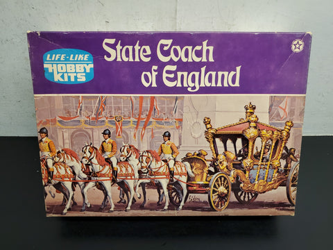 Vtg Life-Like Kits State Coach Of England 09670 1800's England Golden Age Kit
