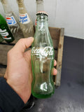 Vtg Pepsi Crate & 9 Bottles 3 Unopened Coca-Cola & 5 Empty Pepsi Coca-Cola 7 Up