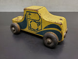 Vtg Holgate Pull Toy Auto Farm Peg Truck Wood WW2 Era Kane Pa USA Rare!
