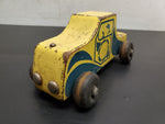 Vtg Holgate Pull Toy Auto Farm Peg Truck Wood WW2 Era Kane Pa USA Rare!