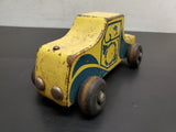 Vtg Holgate Pull Toy Auto Farm Peg Truck Wood WW2 Era Kane Pa USA Rare!