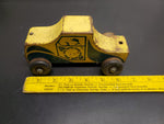 Vtg Holgate Pull Toy Auto Farm Peg Truck Wood WW2 Era Kane Pa USA Rare!