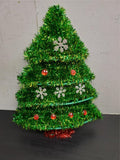 Vtg Pair of Wall Hanging Christmas Tree Decorations (13X10") Holidays Ornaments