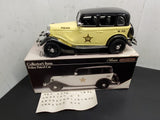 Jim Beam1934 Ford Model A Police Car EMPTY Decanter Original Box Stickers NIB